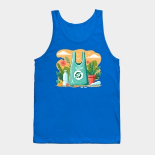 No More Plastic Bag (4) Tank Top